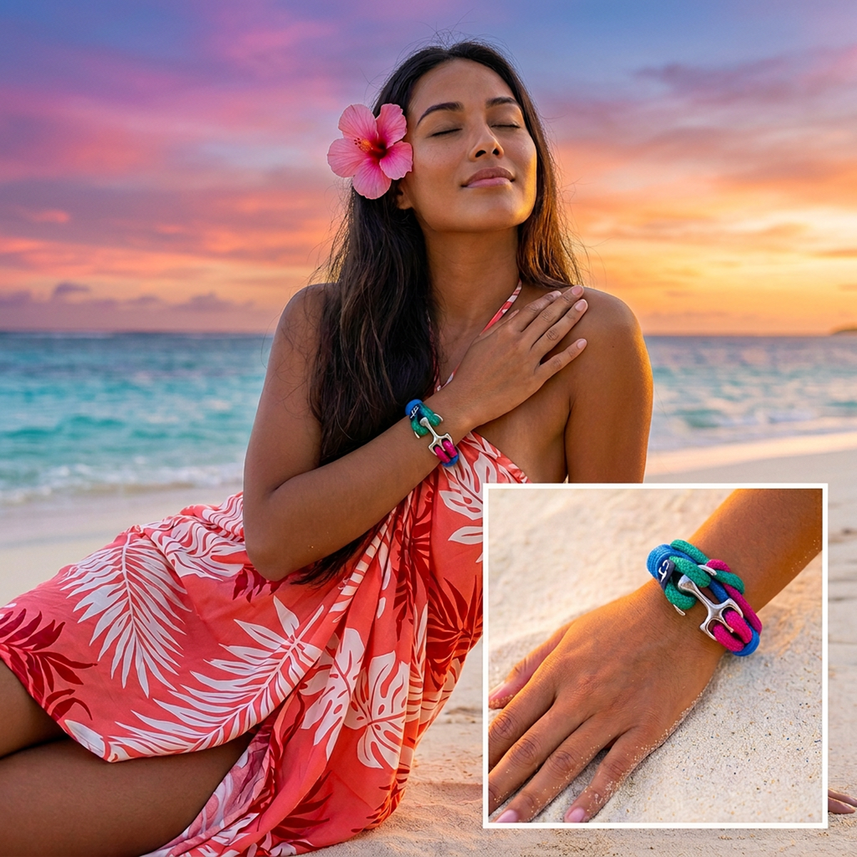 Aloha Tide Bracelet — Sunset Voyage