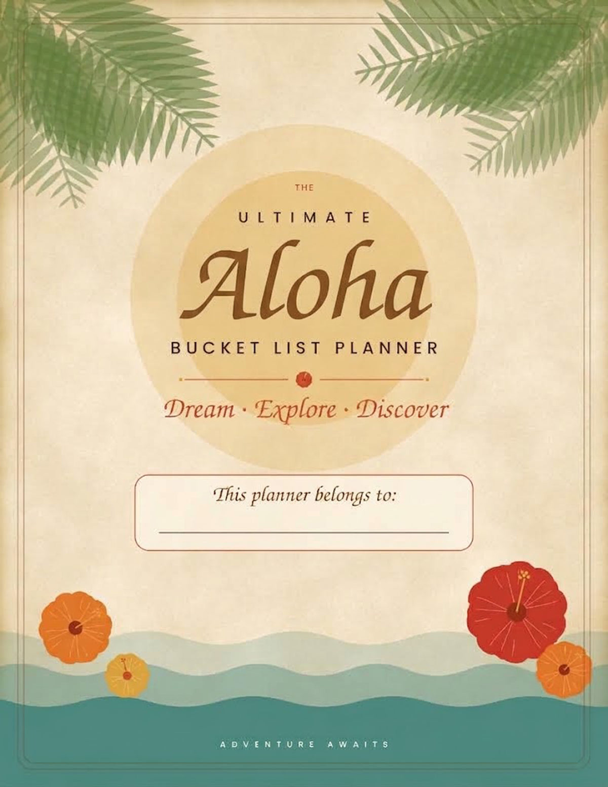 Aloha Bucket List Planner — Cover