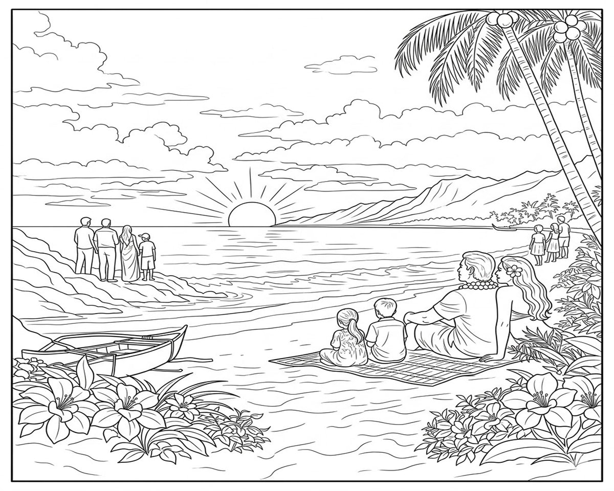 Aloha Spirit Coloring Book Vol. 2 — Islands & Nature