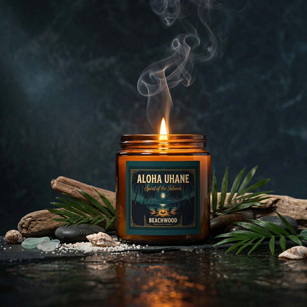 Beachwood -  Shoreline Embers - Scented Candle —| Coconut Apricot Wax (9oz)