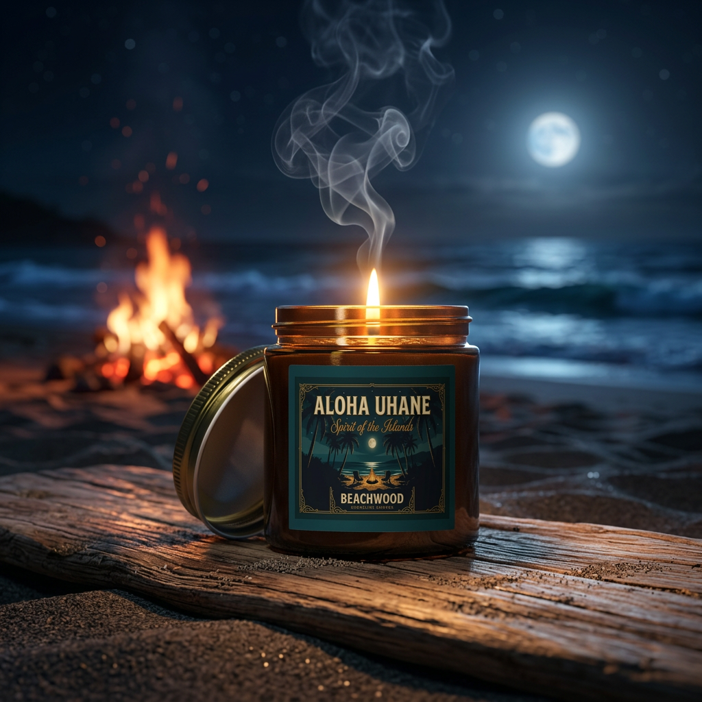 Beachwood -  Shoreline Embers - Scented Candle —| Coconut Apricot Wax (9oz)