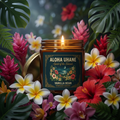 Vanilla Bean Scented Candle — Hawaiian Garden | Coconut Apricot Wax (9oz)