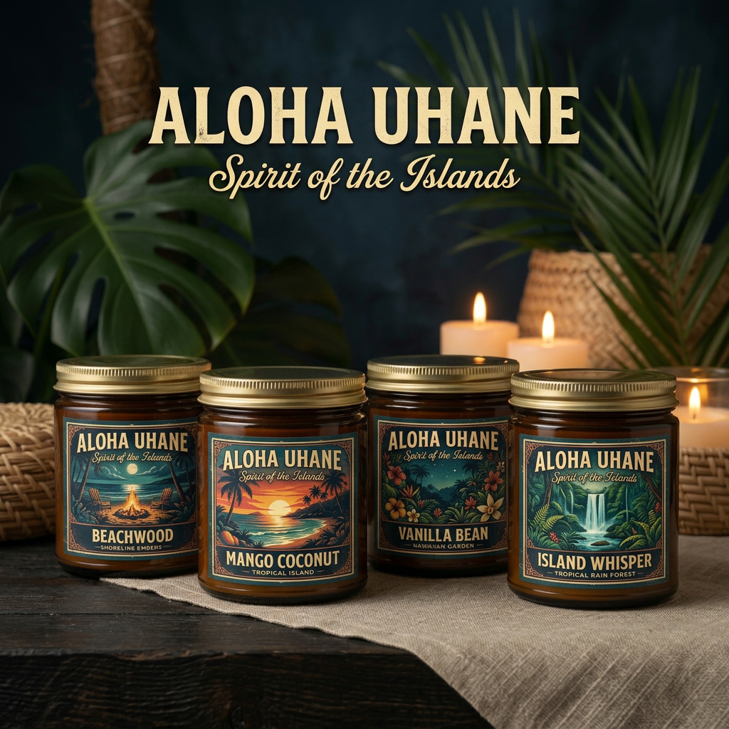 Beachwood -  Shoreline Embers - Scented Candle —| Coconut Apricot Wax (9oz)