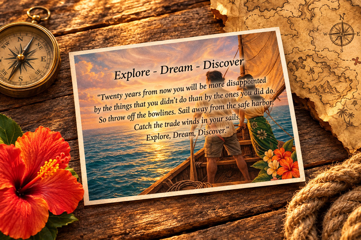 Aloha Spirit Digital Postcard Collection - 12 Themes, 24 Printable Cards