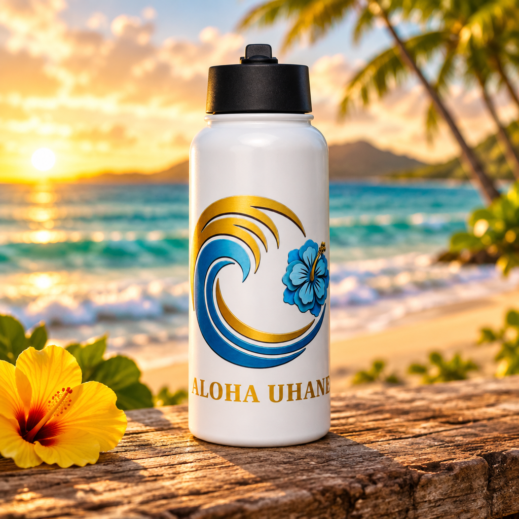 Island Inspired Tumbler - A Sip of Aloha - 32oz by Aloha Uhane