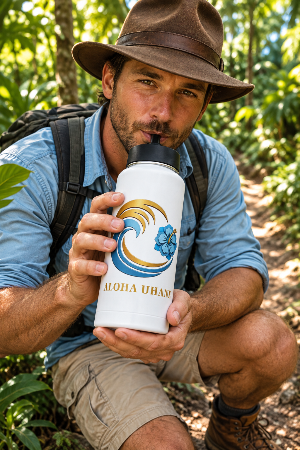Island Inspired Tumbler - A Sip of Aloha - 32oz by Aloha Uhane