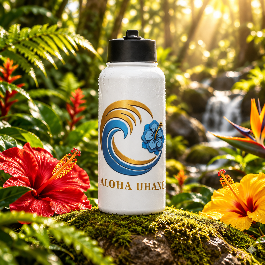 Aloha Uhane Tumbler Jungle Mockup